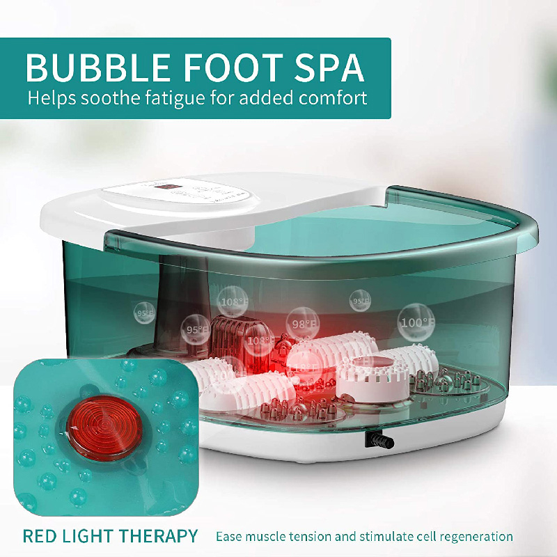 Masseur de bain spa pour les pieds MM-20A-3 avec chaleur et quatre grands rouleaux de massage