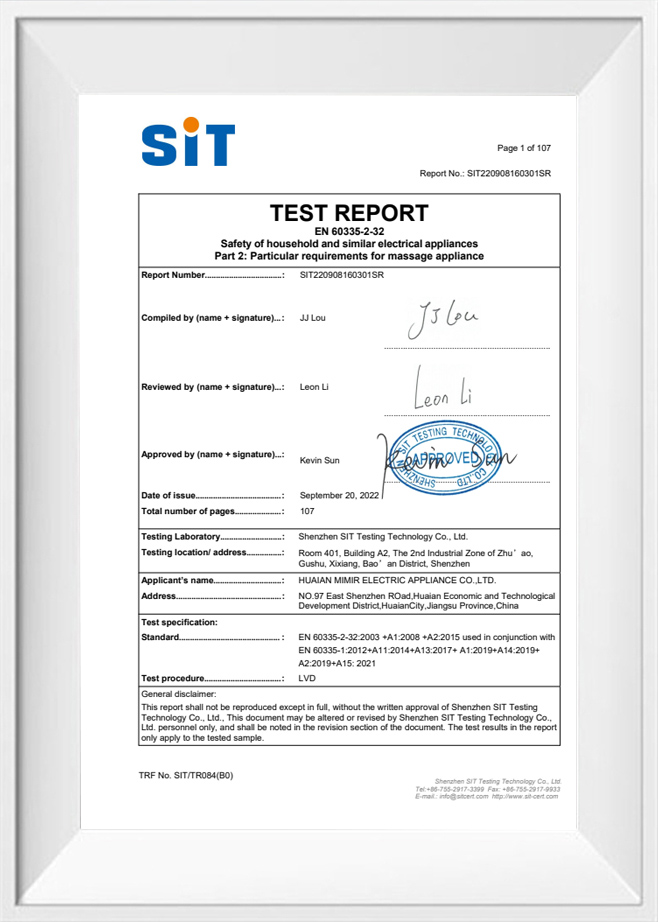 Huaian Mimir Electric Appliance Co., Ltd.