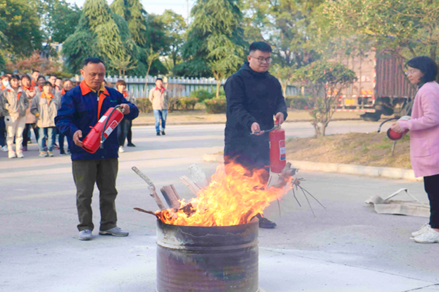 L'entreprise organise des exercices d'incendie