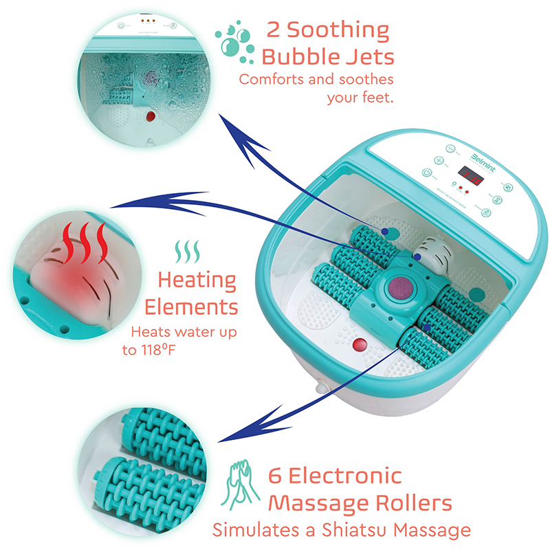 Masseur automatique de bain spa pour les pieds KY-888 avec bulles d'oxygène
