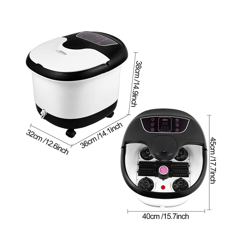 Masseur automatique de bain de spa pour les pieds, MM-18C, avec 8 rouleaux de Massage et pierre ponce