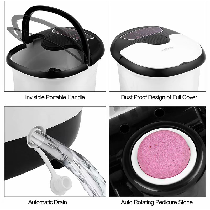 Masseur automatique de bain de spa pour les pieds, MM-18C, avec 8 rouleaux de Massage et pierre ponce