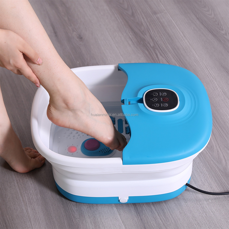 Machine de spa pliable pour les pieds, MZD-02F, avec 16 rouleaux de massage et boîte à médicaments