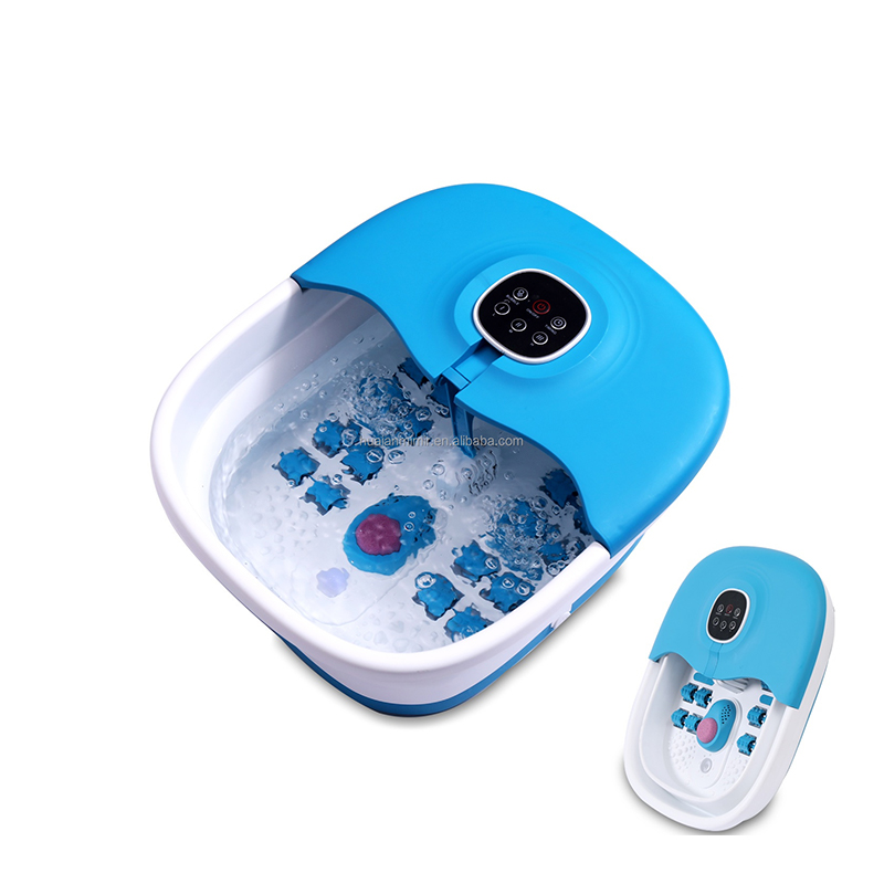 Machine de spa pliable pour les pieds, MZD-02F, avec 16 rouleaux de massage et boîte à médicaments