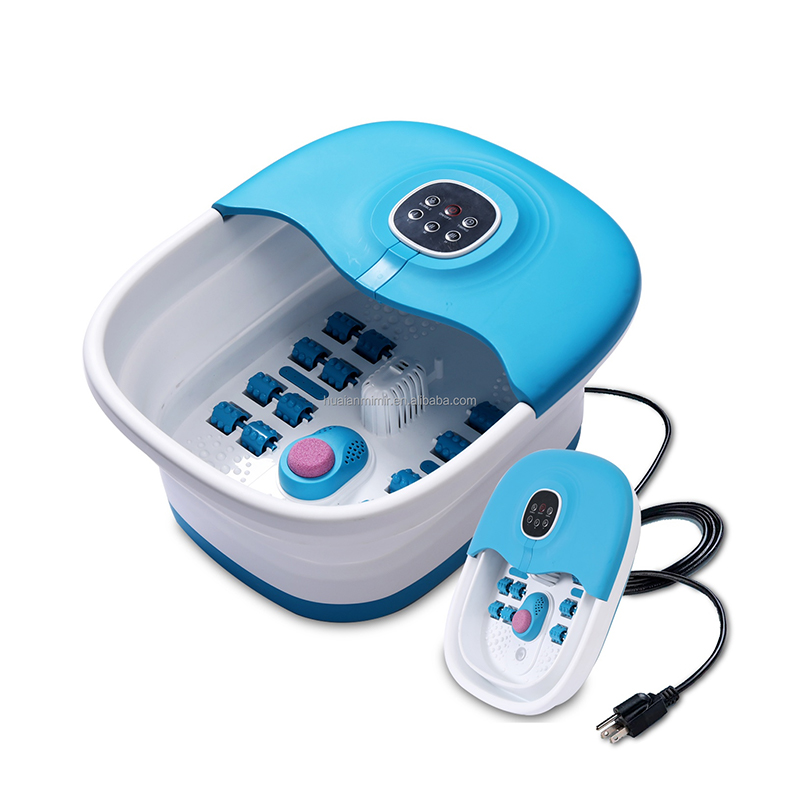 Machine de spa pliable pour les pieds, MZD-02F, avec 16 rouleaux de massage et boîte à médicaments